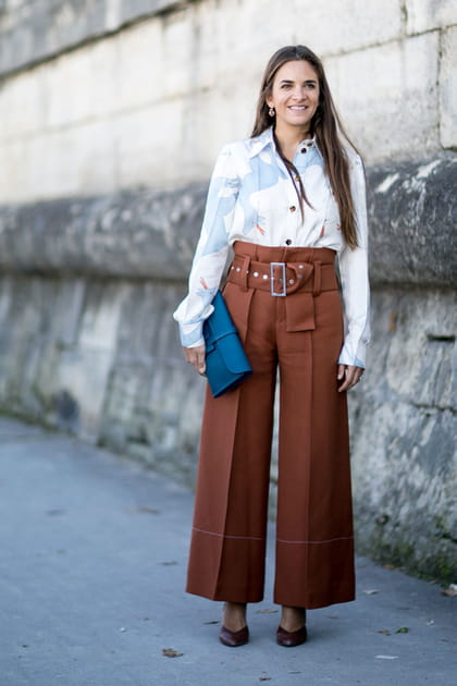 Street style &agrave; Paris : le pantalon oversize