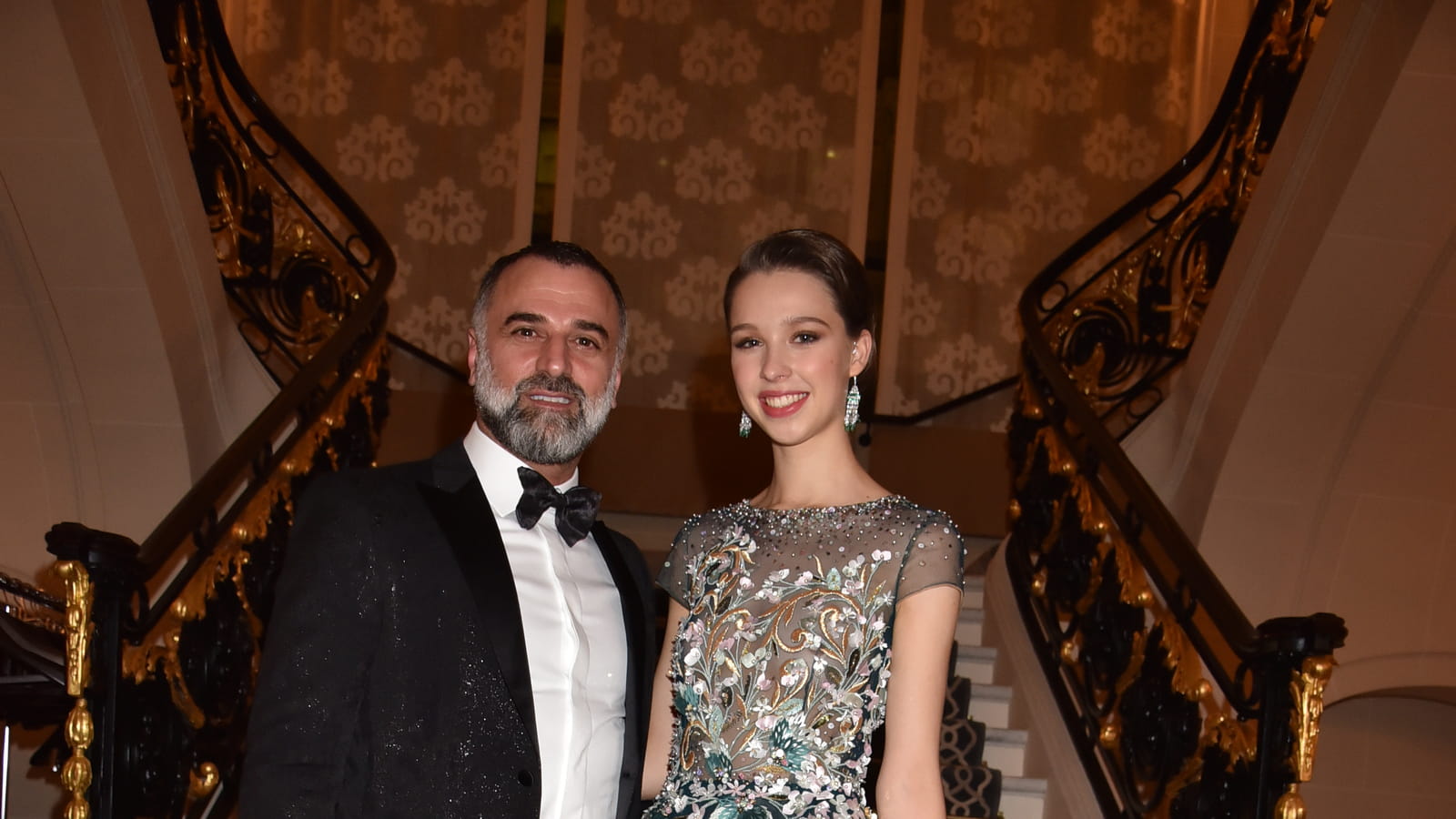La comtesse Angélique de Limburg-Stirum et le couturier Georges Hobeika