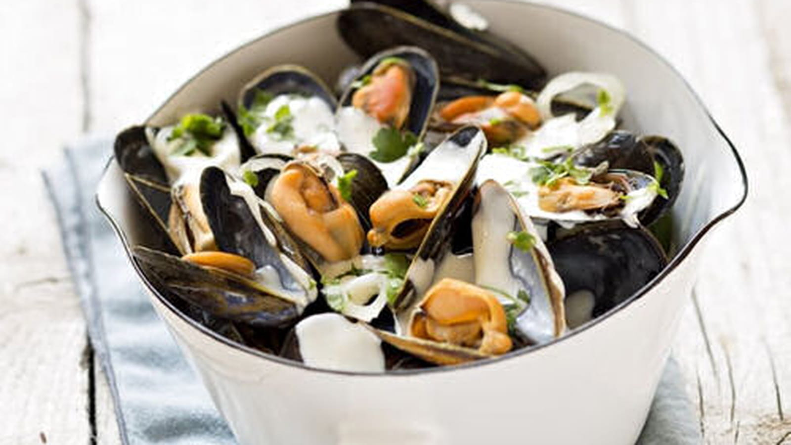 Moules à la crème de reblochon