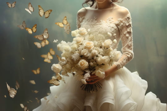 Le l&acirc;cher de papillons cr&eacute;e la surprise &agrave; son mariage&nbsp;: un moment plein d'&eacute;motion