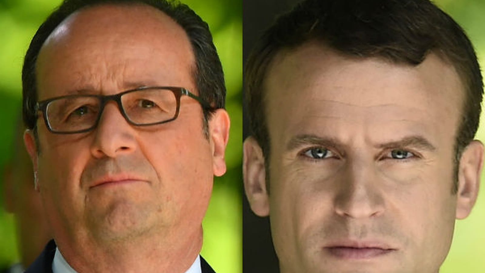 François Hollande et Emmanuel Macron