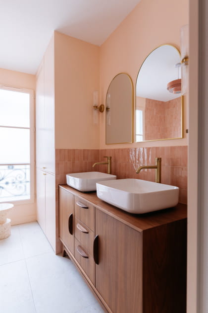 Apr&egrave;s&nbsp;: une sublime double vasque c&ocirc;t&eacute; salle de bains