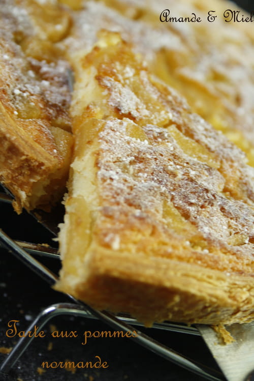 Tarte aux pommes normande rapide