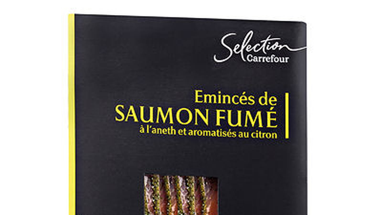 Émincés saumon fumé aneth et citron Carrefour 