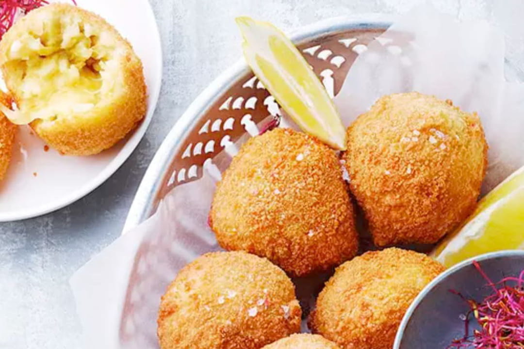 Croquettes de risotto aux artichauts et comté