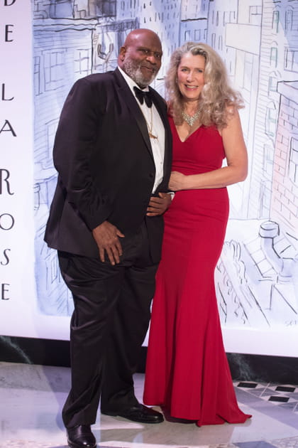 Le chanteur Taj Mahal et sa compagne