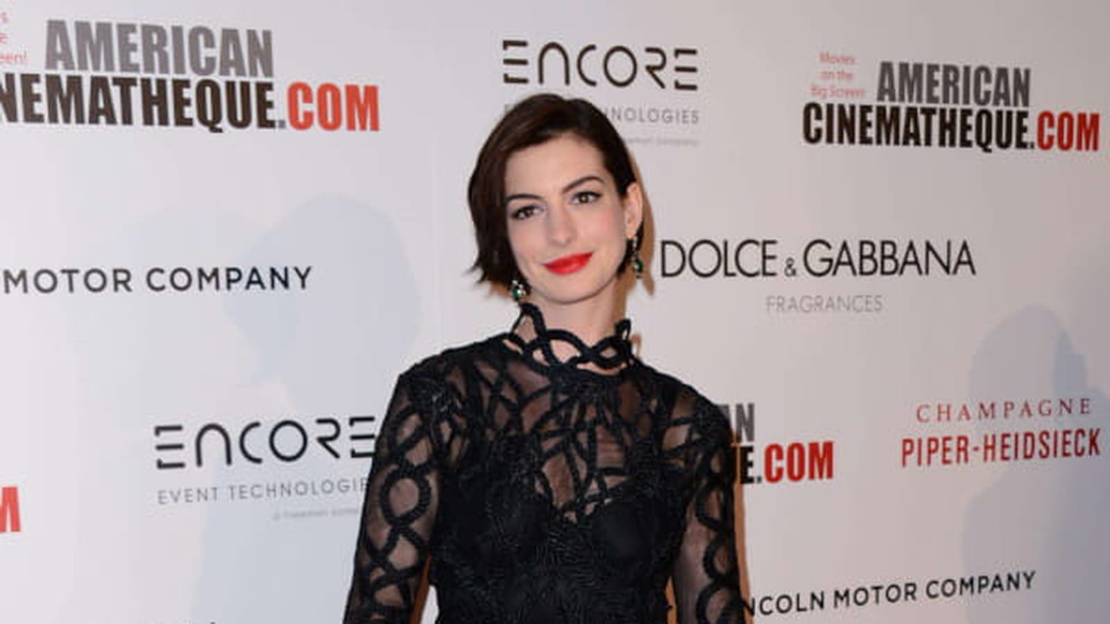 Anne Hathaway le 21 octobre 2014