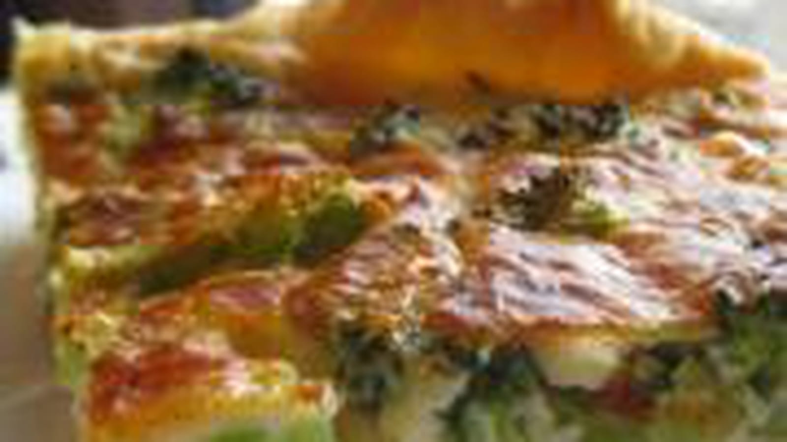 Quiche aux brocolis et jambon