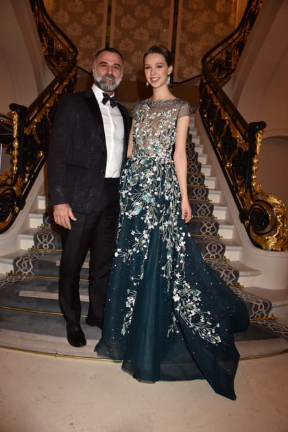 La comtesse Ang&eacute;lique de Limburg-Stirum et le couturier Georges Hobeika