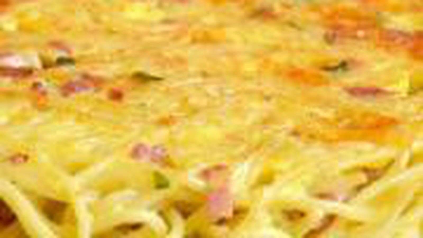 Gâteau de spaghetti aux lardons et cheddar