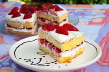 Génoise moelleuse, crème citron vert et fruits rouges : Etape 1