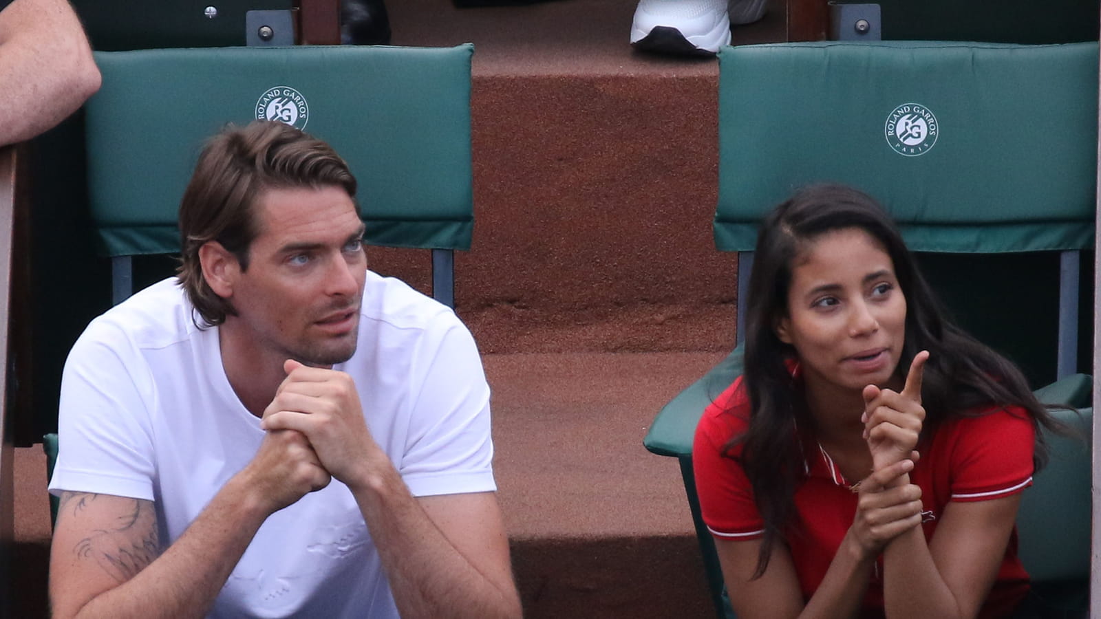 Camille Lacourt et Hajiba Fahmy