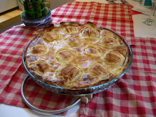 Tarte aux pommes à la crème légère : la recette facile