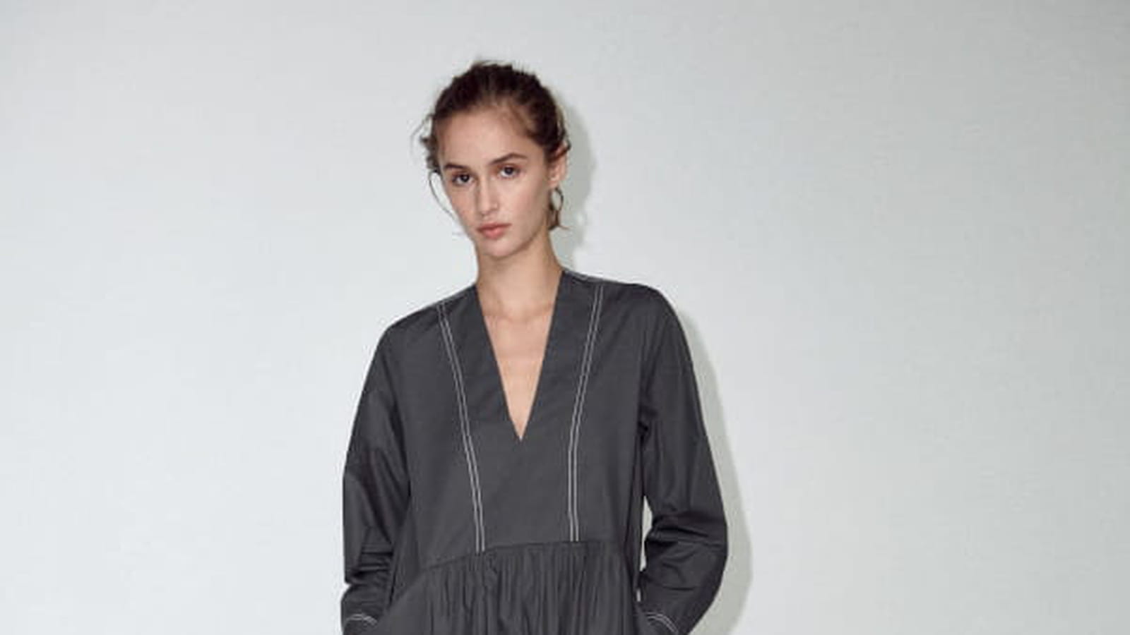 Robe à surpiqûres Zara 