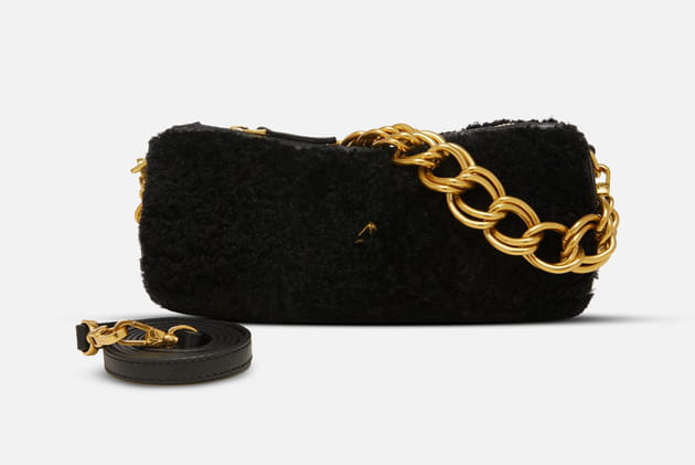 Sac à main en shearling de Manu Atelier