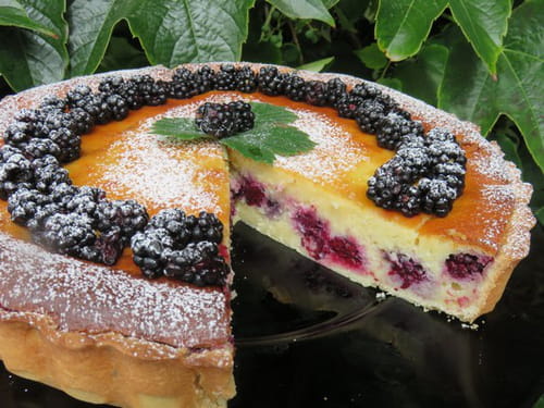 Tarte aux mûres et sa crème à la frangipane