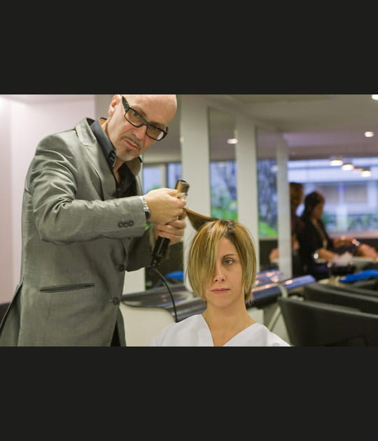 Coiffage au fer &agrave; lisser