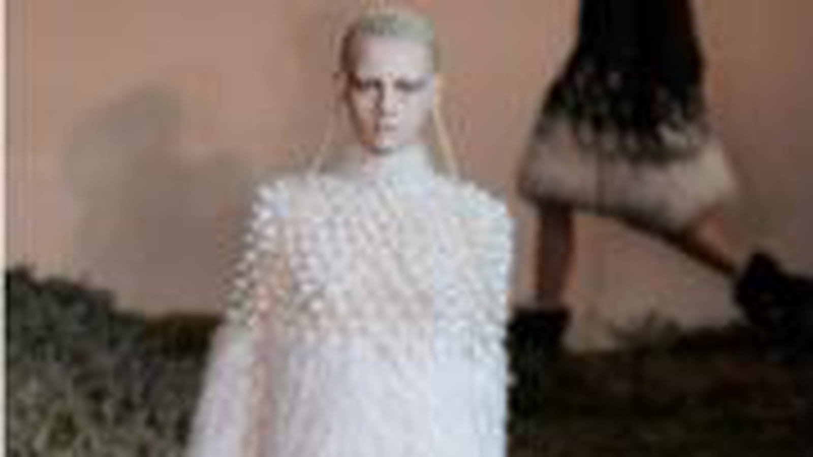 Une robe à plume Alexander McQueen