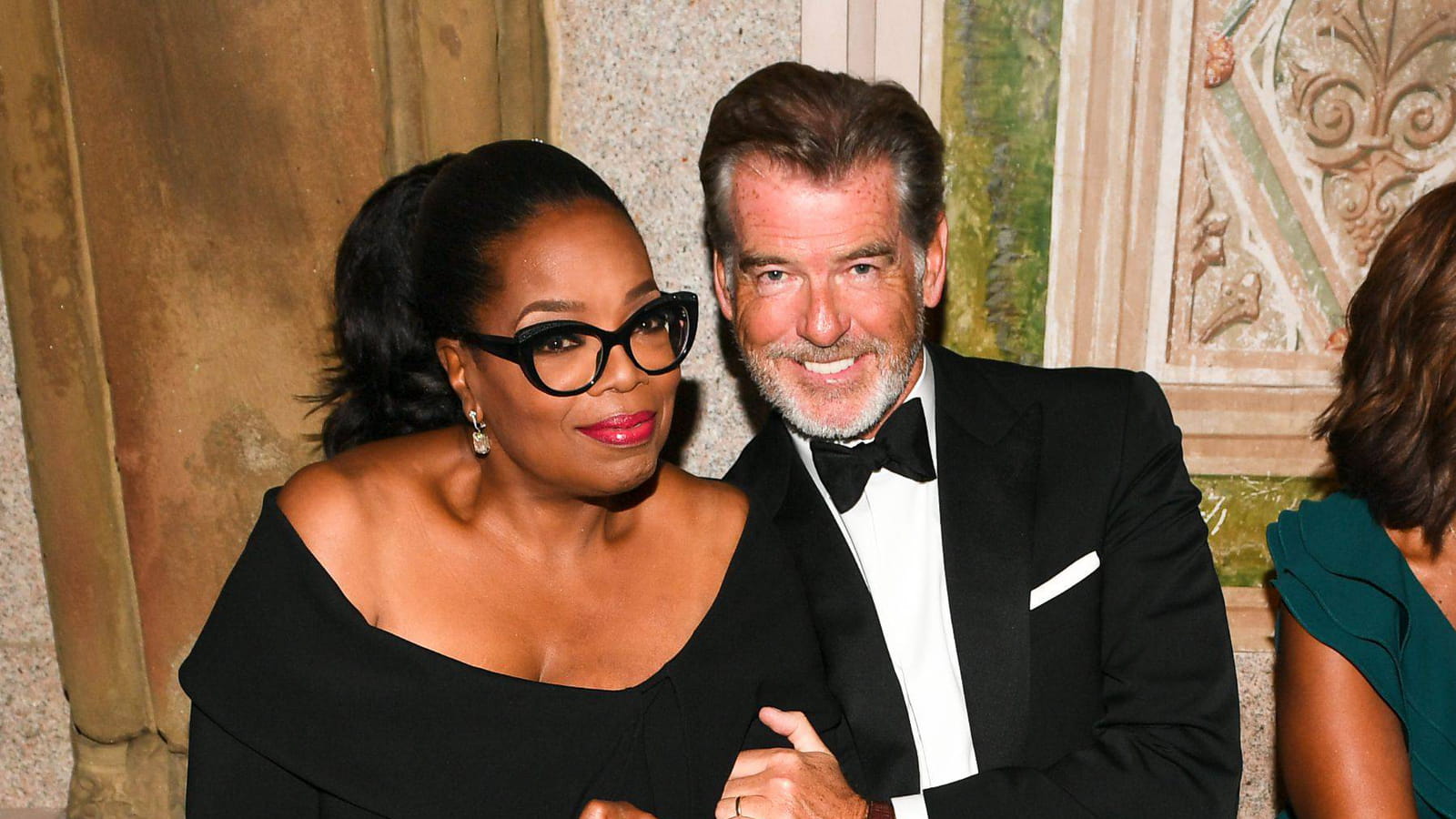 Oprah Winfrey et Pierce Brosnan
