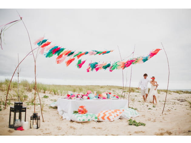 Shooting d'inspiration : un mariage 100% surf !