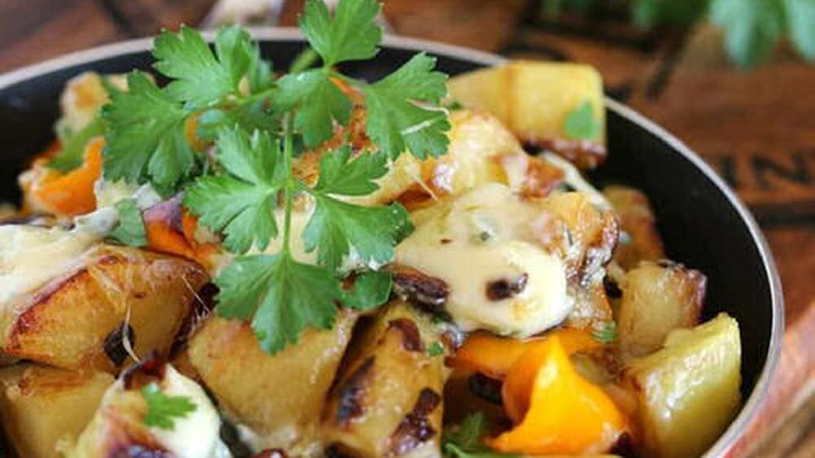 Poêlée de pommes de terre au bleu