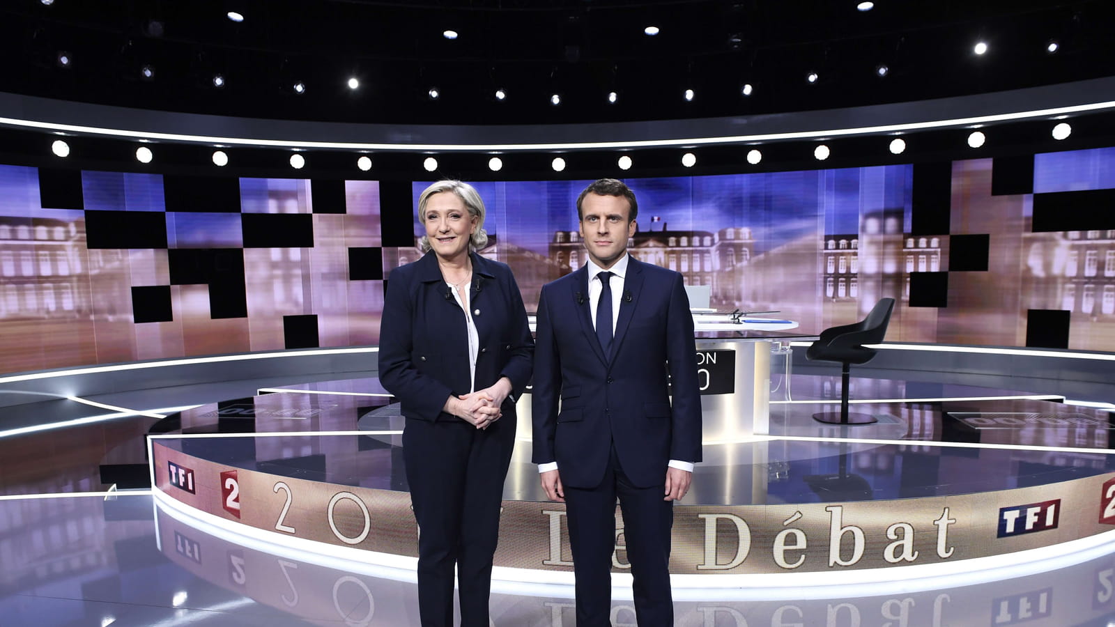 Macron et Marine Le Pen