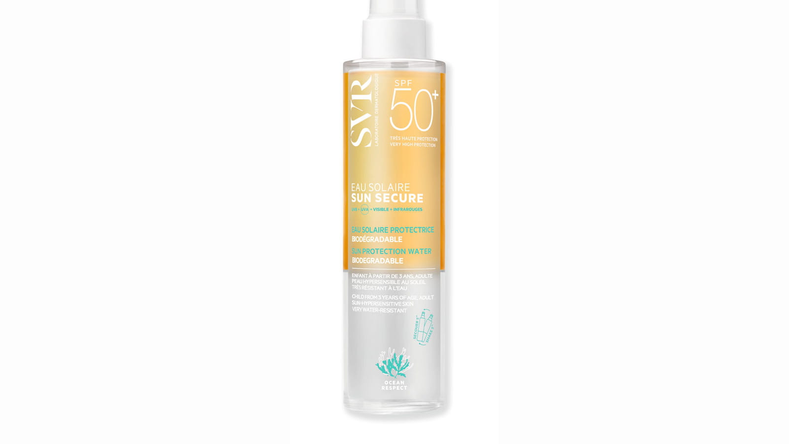 Eau solaire protectrice SPF 50+, Laboratoire SVR