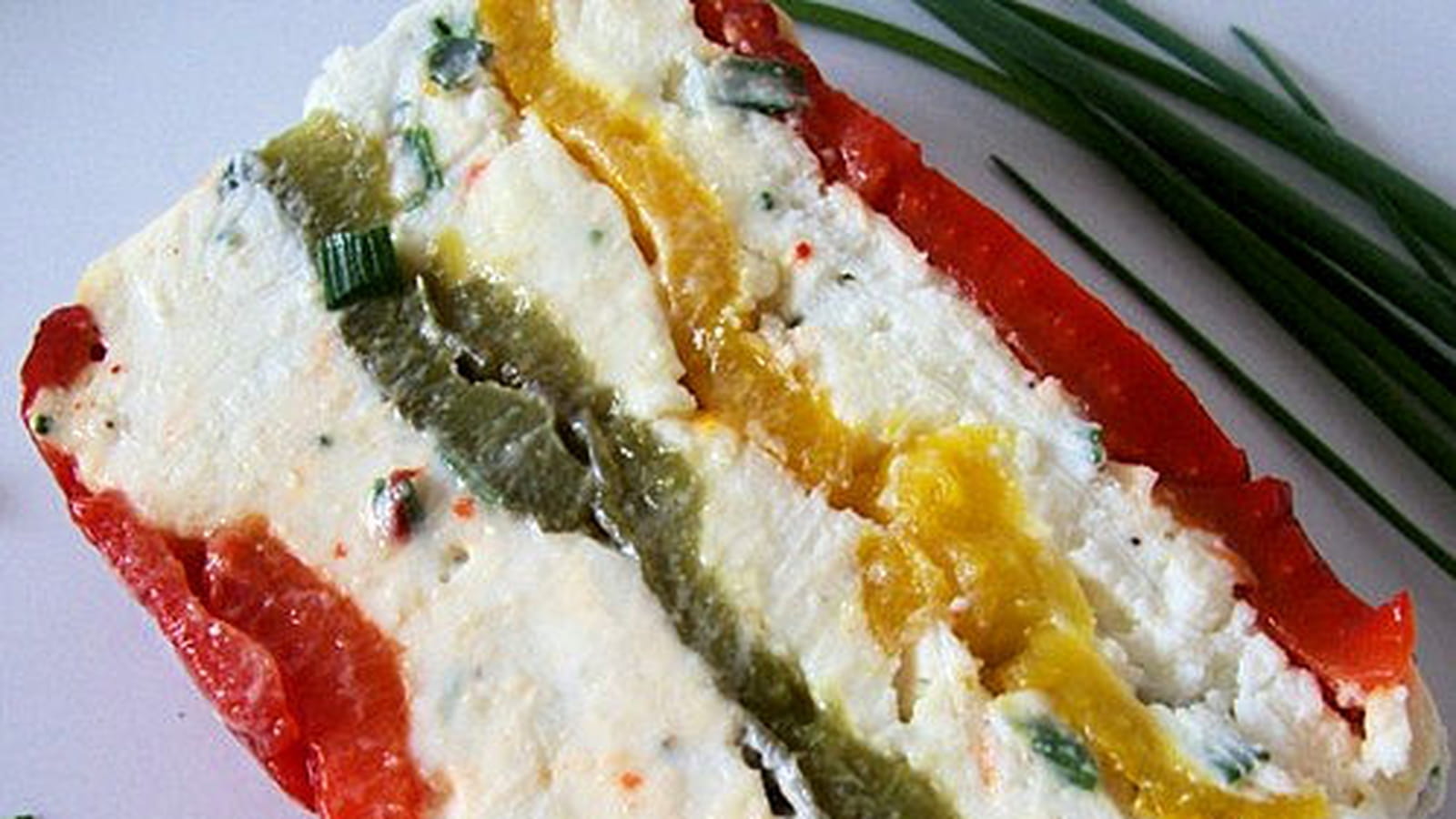 Terrine de poivrons au chèvre
