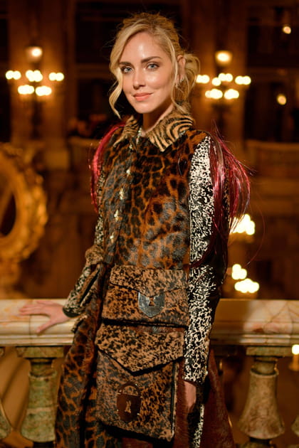 Chiara Ferragni au d&eacute;fil&eacute;&nbsp;Schiaparelli