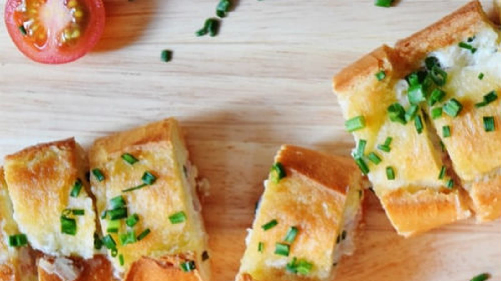 Baguette garnie aux lardons