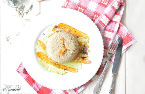Tagliatelles de légumes et quinoa gourmand