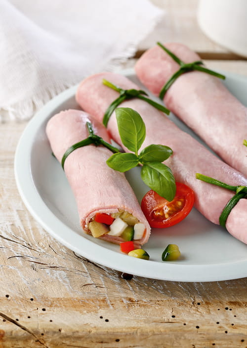 Bonbons de jambon aux légumes fondants