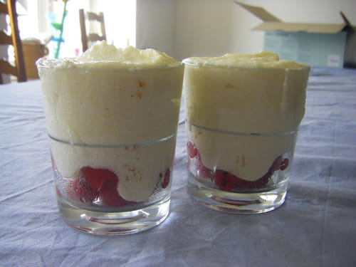 Crème de semoule aux griottes