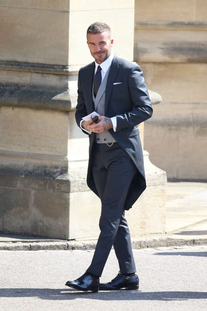 David Beckham en costume queue-de-pie