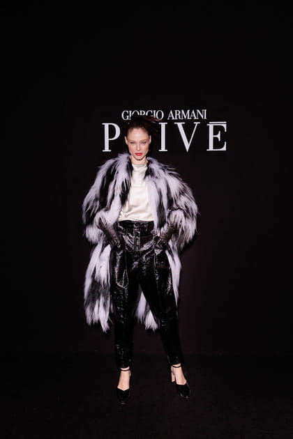 Coco Rocha au d&eacute;fil&eacute; Giorgio Armani Priv&eacute;
