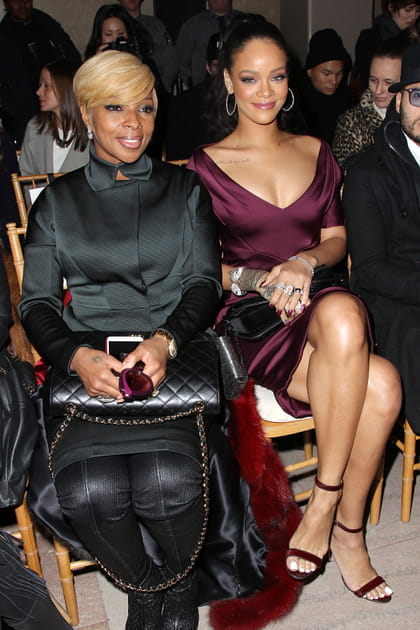 Mary J. Blige et Rihanna au défilé Zac Posen