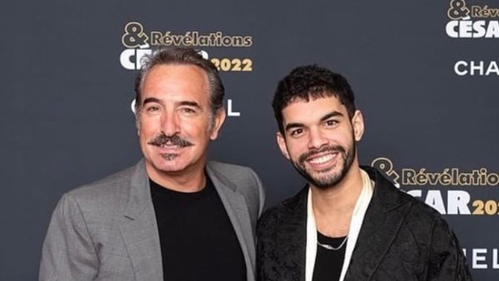 Jean Dujardin et Sami Outalbali