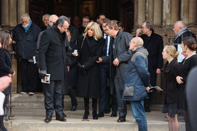 Brigitte Macron, après les obsèques de Philippe Tesson