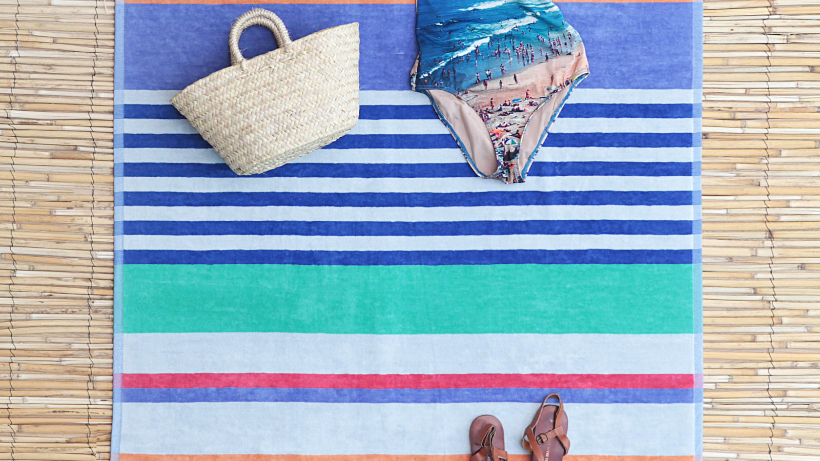 Drap de plage Alcyons plein air Maison Jean-Vier