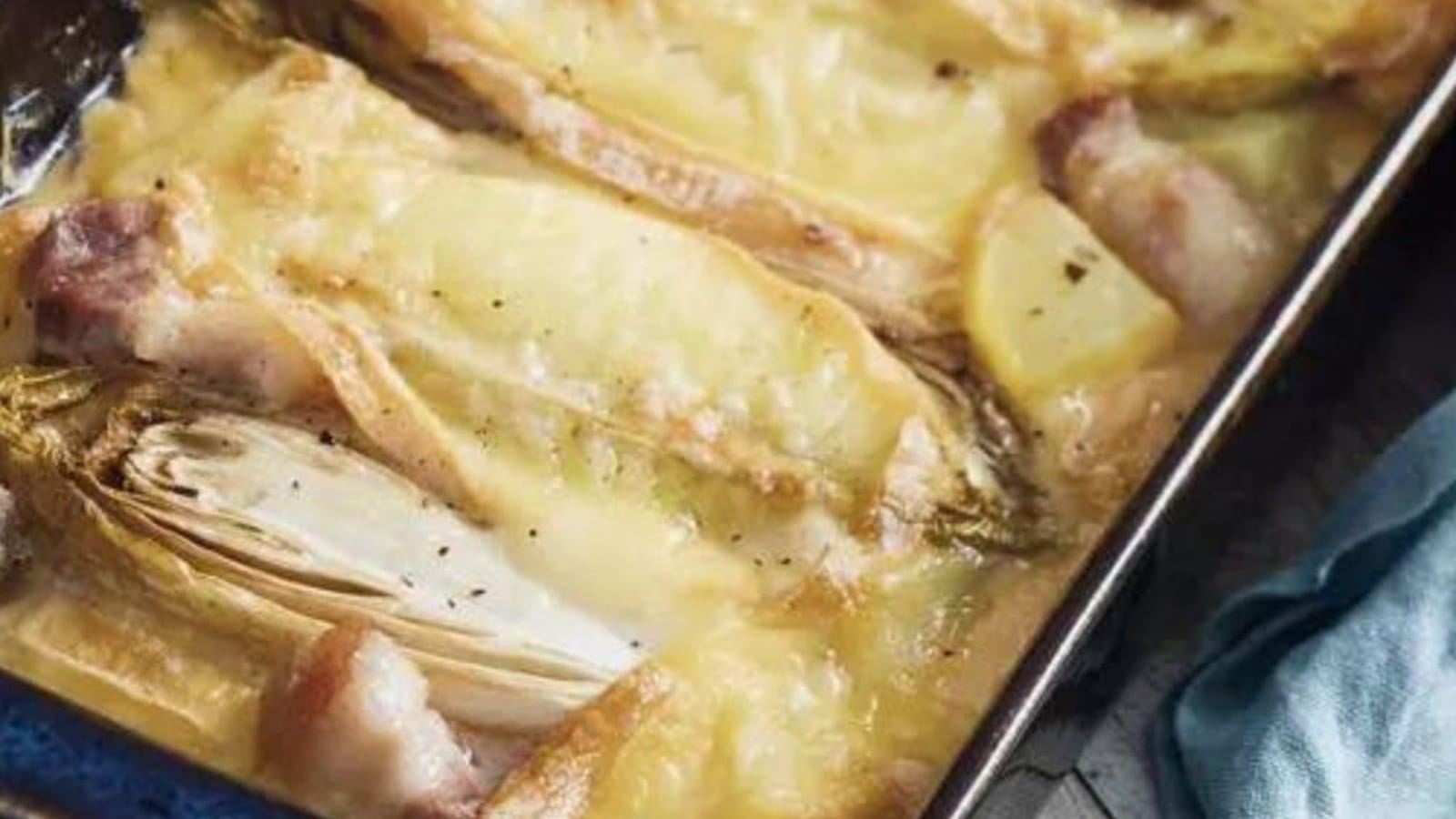 Gratin d'endives au maroilles