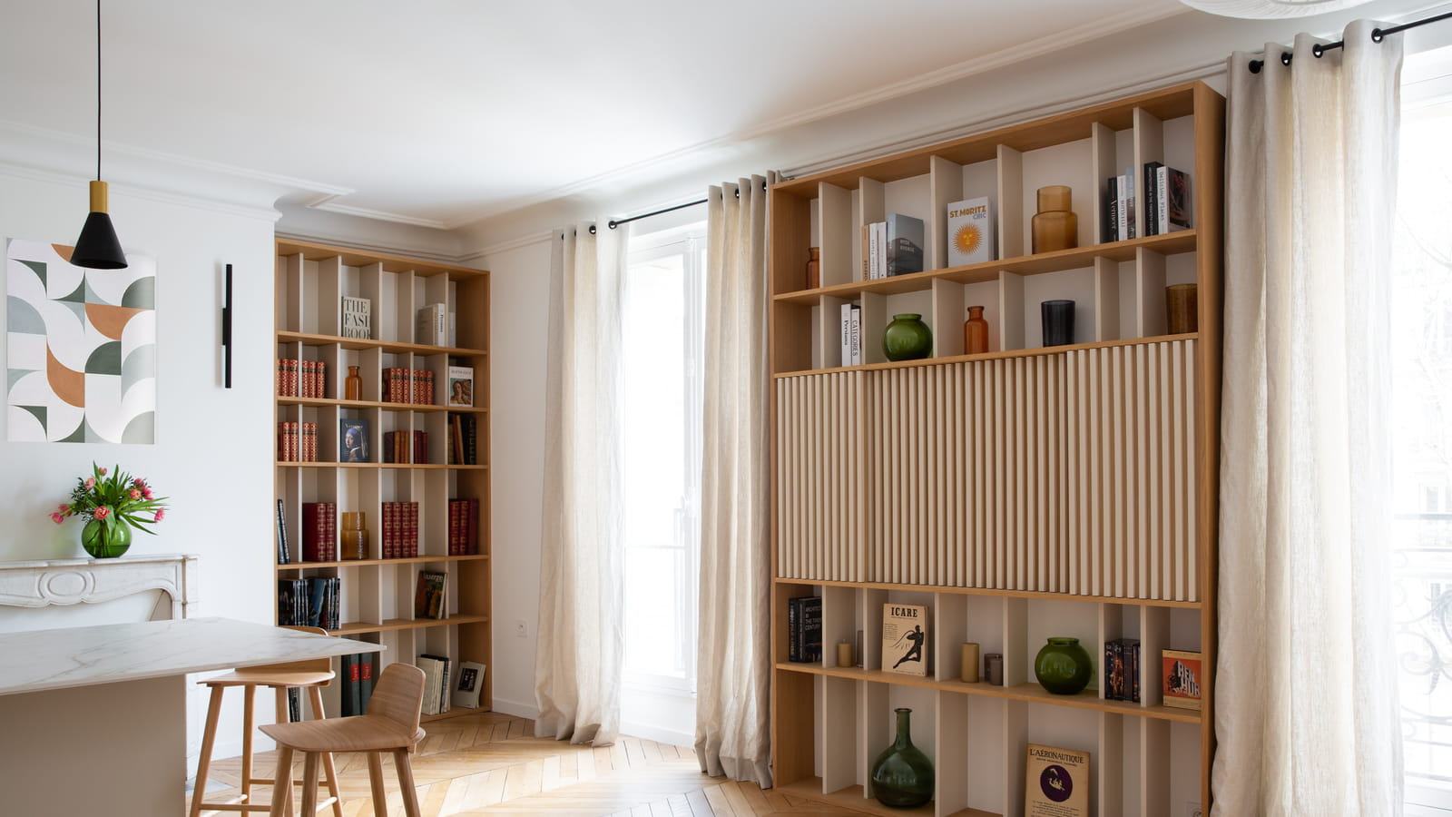 Double salon après