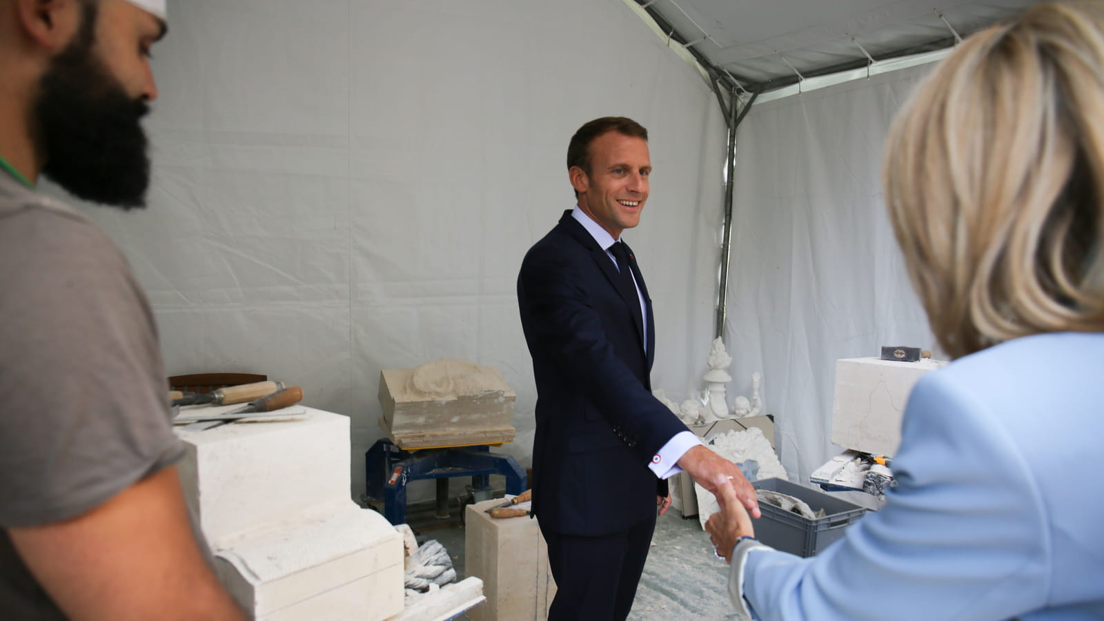 Emmanuel et Brigitte Macron 