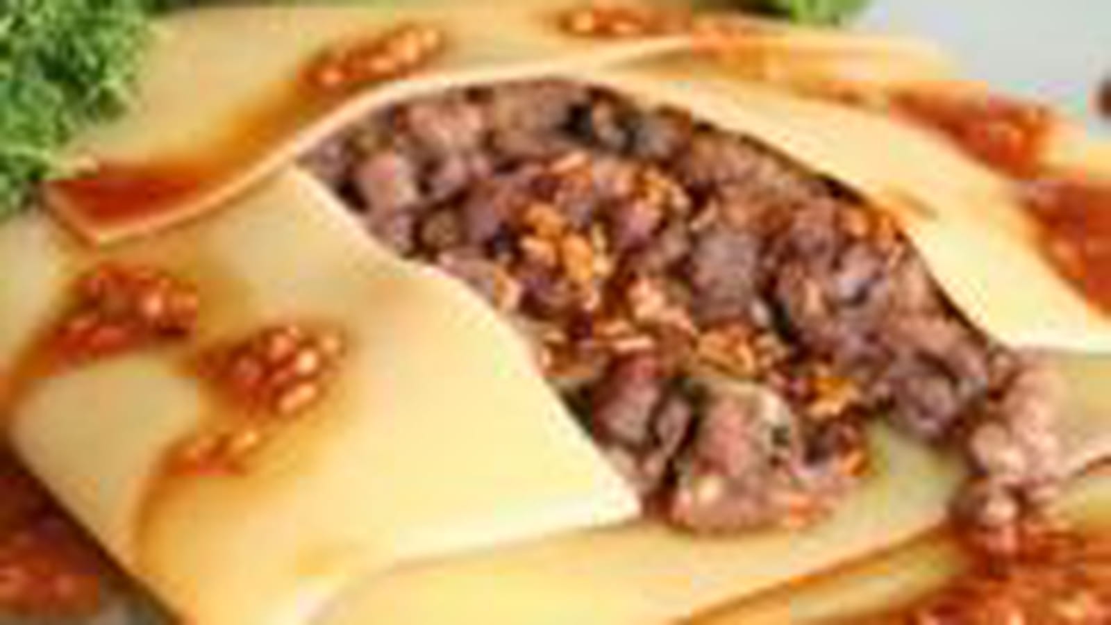 Raviole de boeuf au gingembre