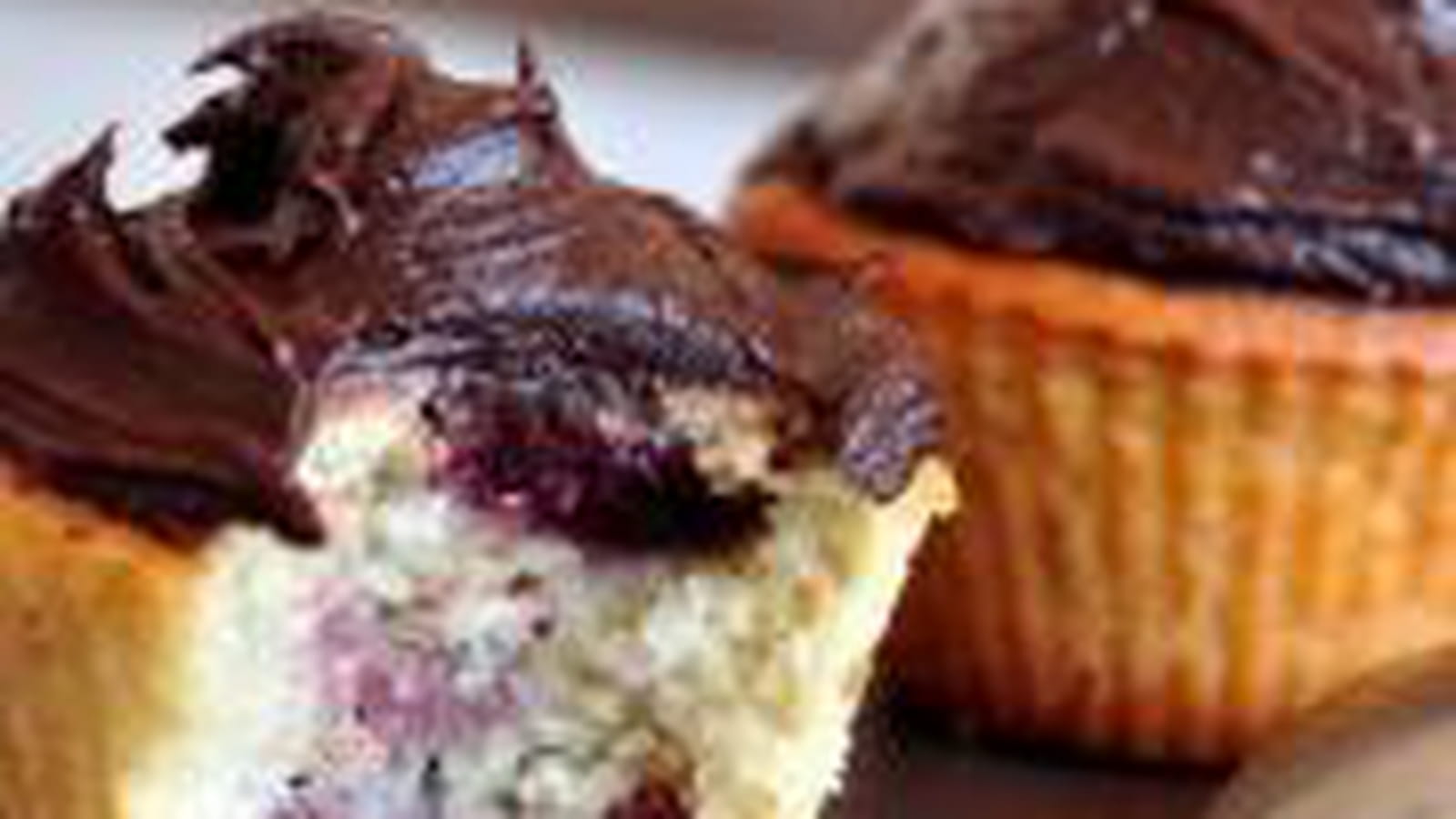 Cupcake cerise rhum chocolat