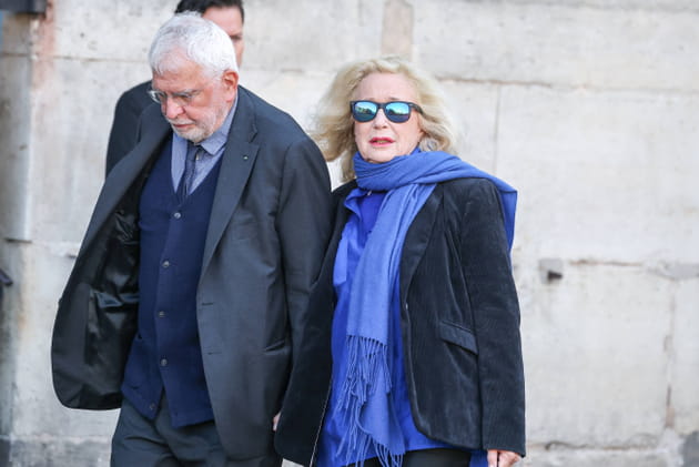 Brigitte Fossey se rend aux obs&egrave;ques de Nathalie Baye