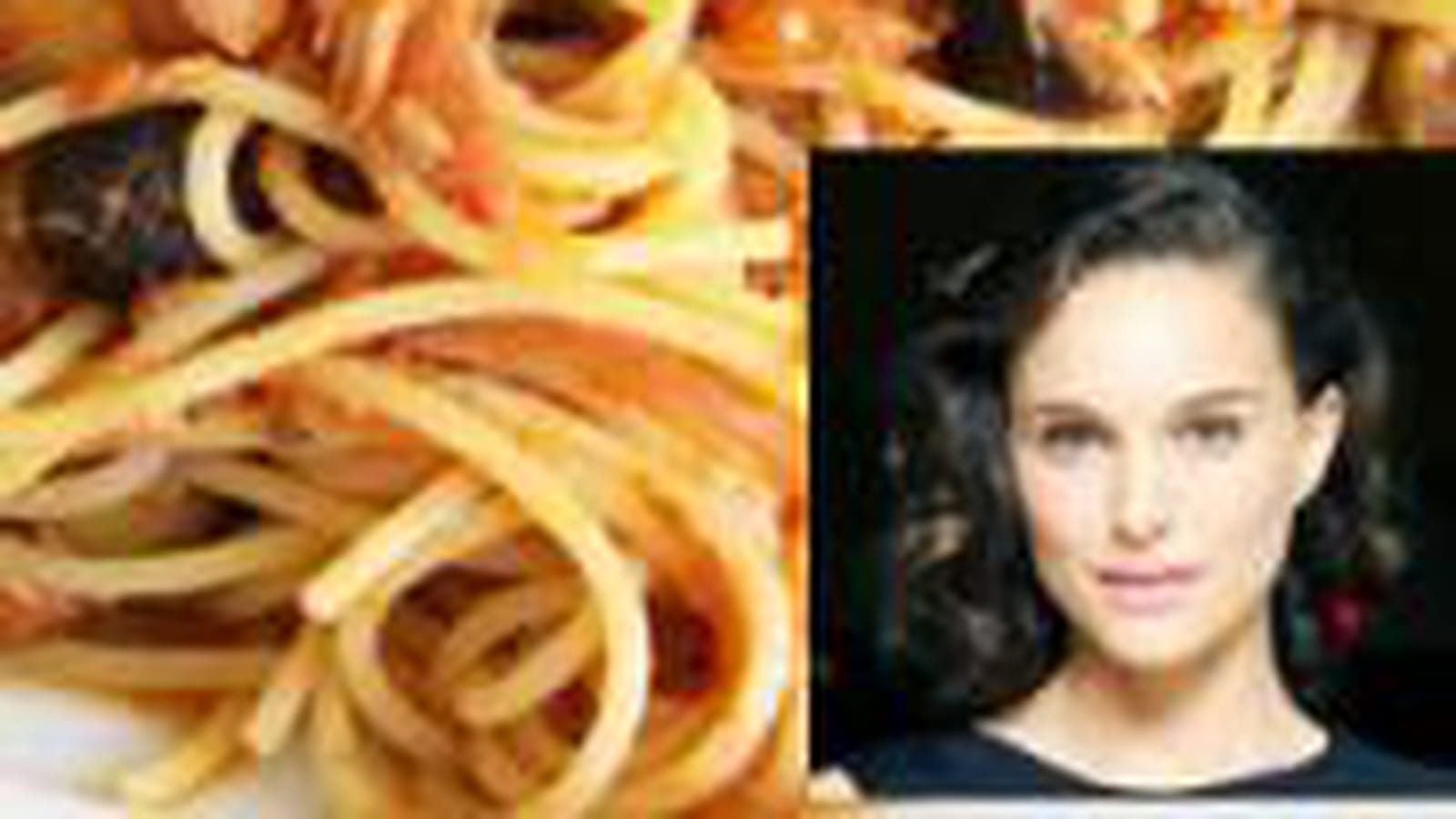 Natalie Portman : Spaghetti à la sauce tomate