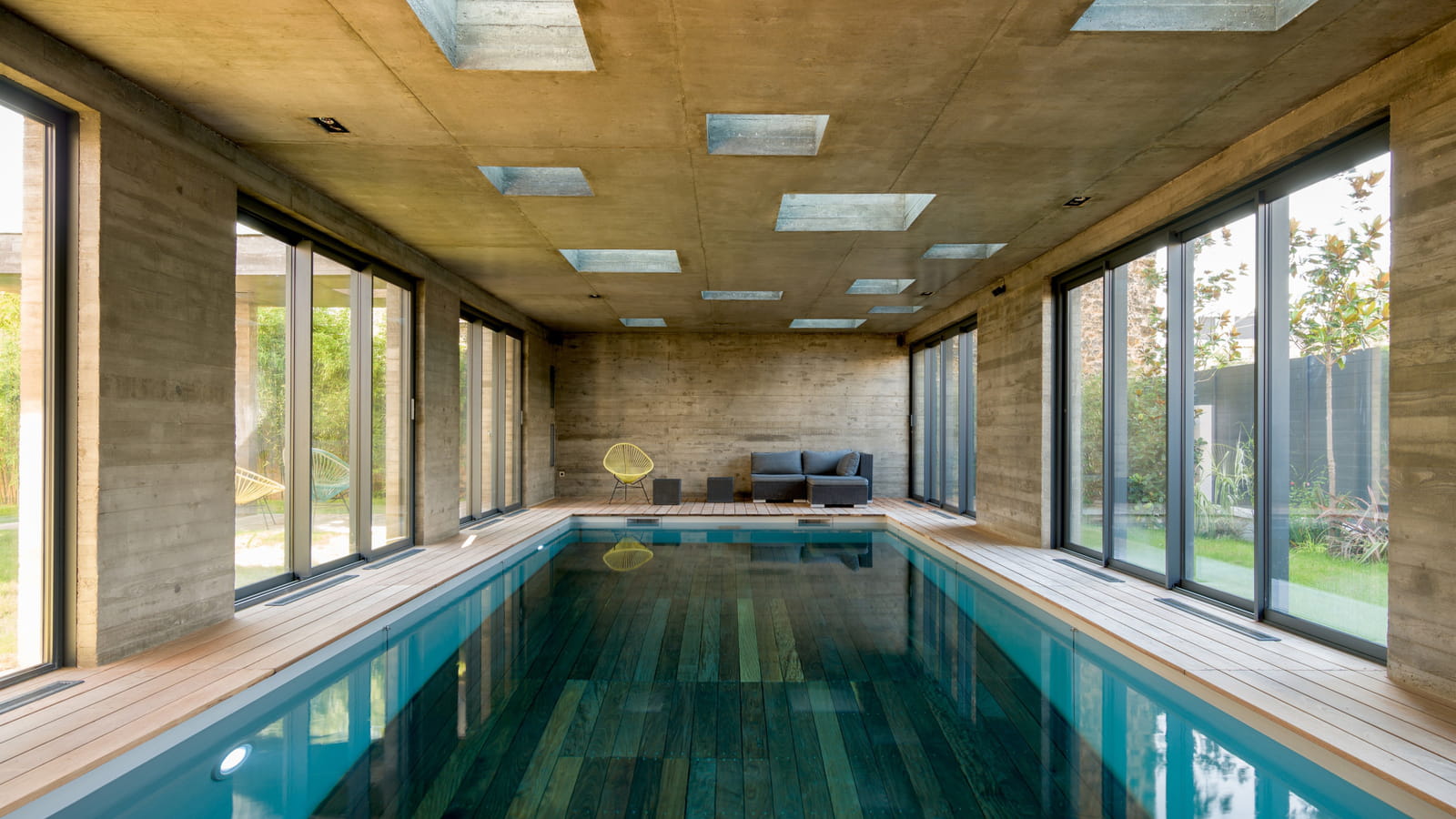 Piscine lumineuse