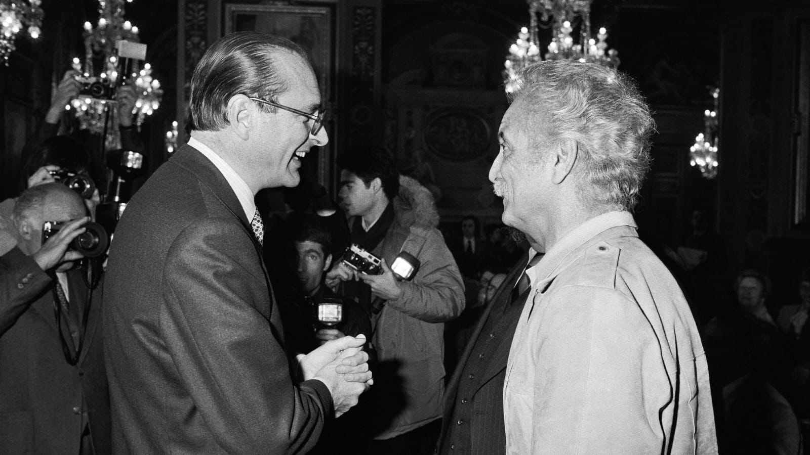 Jacques Chirac et Georges Brassens 
