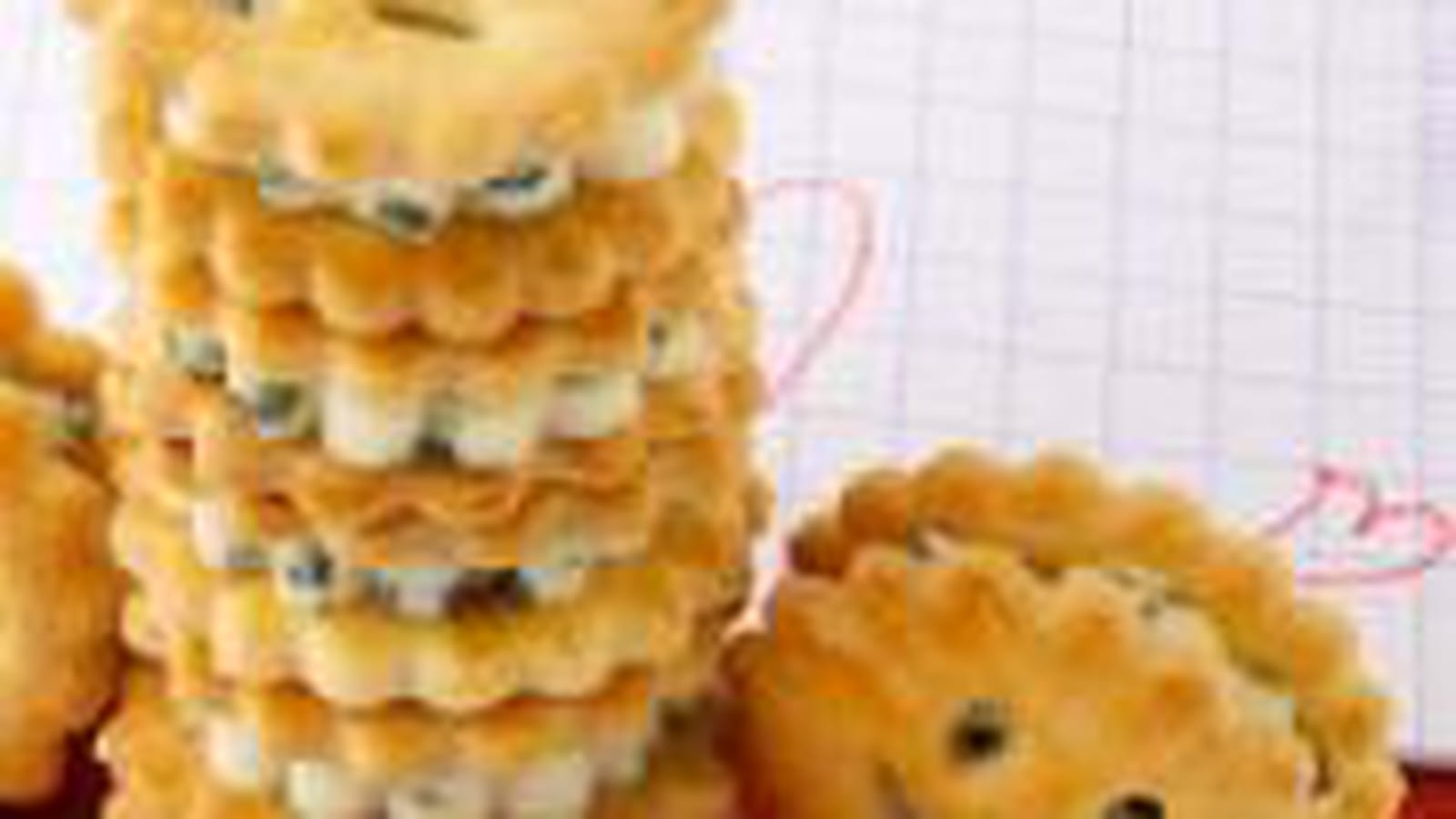Biscuits fourrés au roquefort