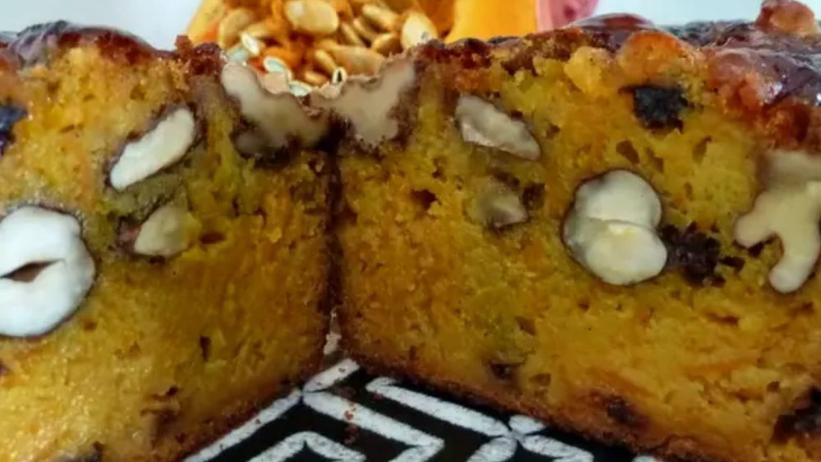 Cake au potiron et fruits secs